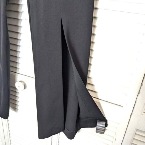 Cache Vintage Split Leg Pants Black Sz 2 Flare Leg 90s Y2K - Picture 4 of 16